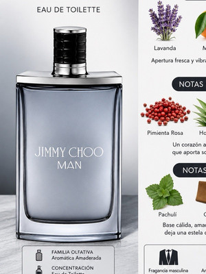 Jimmy Choo Man Eau de Toilette Spray, Regular Size 3.4 fl oz / 100 ml
