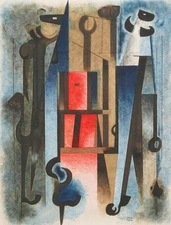 Carlos Mérida Art Poster or Rolled Canvas Print "Untitled"