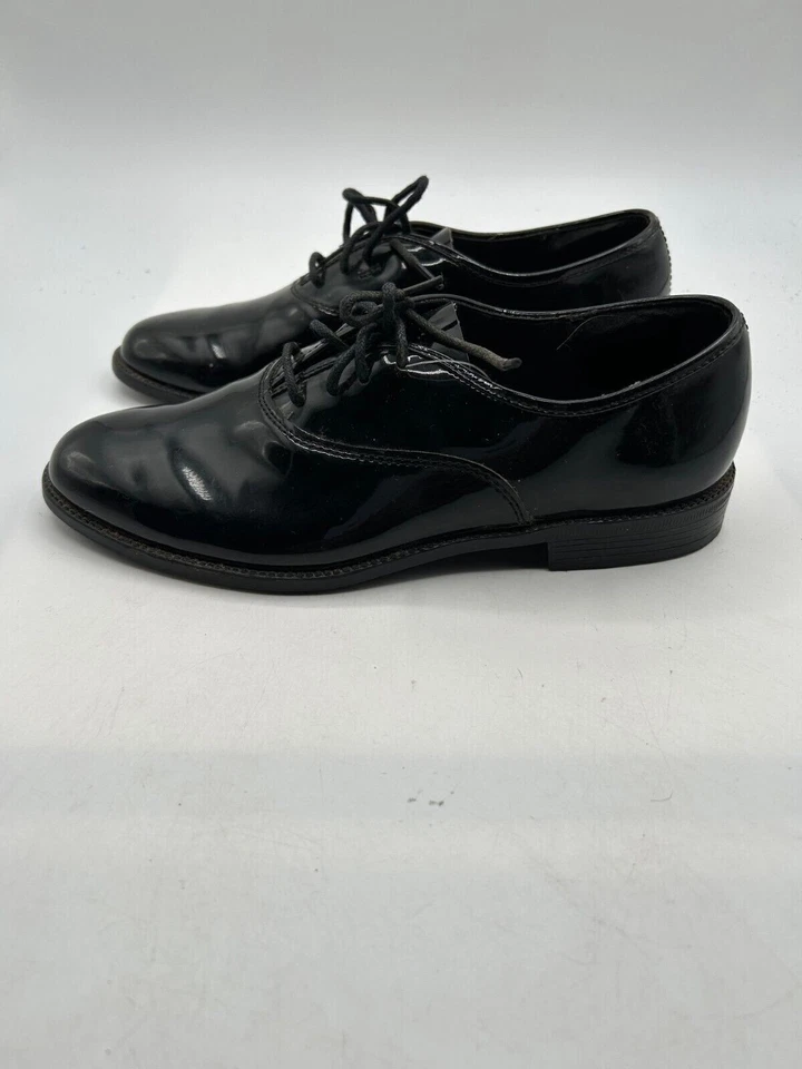 Barclay Oxford Boy's Sz 5M Black Patent Leather Lace Up Formal Dress Shoes - Image 2 of 4