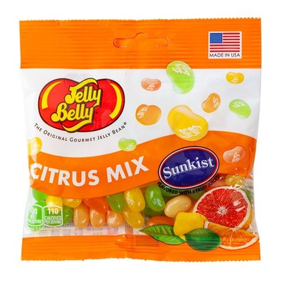 SUNKIST CITRUS MIX ~ Jelly Belly Candy (4) 3.5oz BAGS ~ BEST PRICE