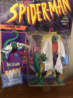 1Spider-Man Animated Series The Lizard ToyBiz Lashing Tail Action
