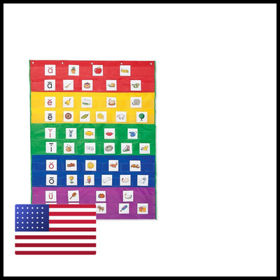 Learning Resources Rainbow Pocket Chart Classroom Or Homeschool Supplies Ler2197