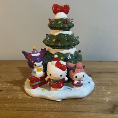 Blue Sky Hello Kitty And Friends LightUp Ceramic Christmas Tree Kuromi My Melody