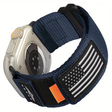 Rugged Nylon Band Compatible with for apple Watch Band 49Mm 46Mm 45Mm 44Mm