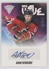2011-12 Panini Titanium New Wave Signatures Adam Henrique #2 Auto 0c3