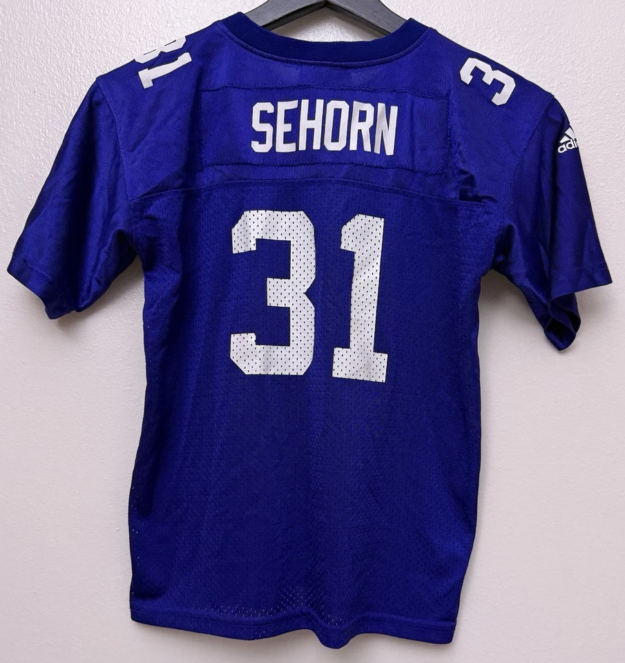 Camiseta de fútbol vintage Adidas Jason Sehorn New York Giants juvenil 7 niños niños Foto 2 de 4