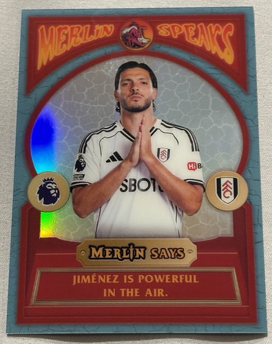 Raul Jimenez #MS-9 — 2026 Topps Merlin Premier League Speaks soccer card