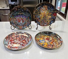 Set Of 4 Franklin Mint Heirloom Limited Edition Bill Bell Plates