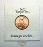 2002 P American Lincoln Memorial Penny, no mint mark - Make someone feel Loved!