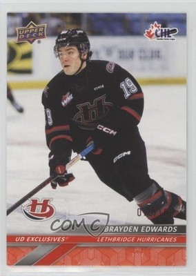 2024-25 Upper Deck CHL Exclusives 79/100 Brayden Edwards #83 2o7