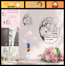 Memorial Suncatcher Ornament - Sympathy Gift for Loss of Loved One Pet - Cryst