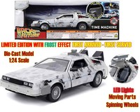 Jada Toys Bttf 1 Frost Delorean 1:24 Diecast - Limited Edition