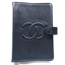 Chanel Diario Cover Agenda CC Logo Nero Pelle di Caviale 2289973