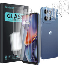 3 Pack Tempered Glass Screen Protector for Motorola Moto G 5G 2025 3 Pack Camera