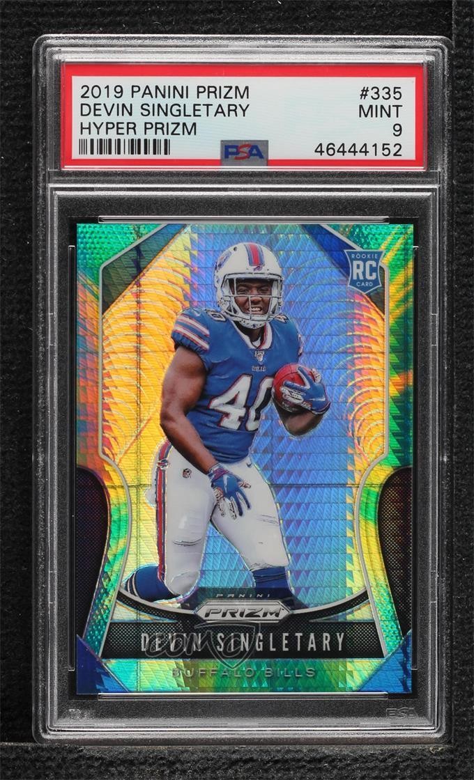 2019 Panini Prizm Rookies Hyper 45/175 Devin Singletary #335 PSA 9 MINT 14ju