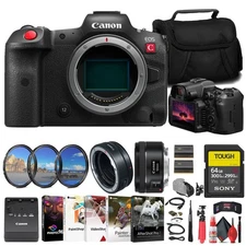 Canon EOS R5 C Mirrorless Cinema Camera + Canon EF 50mm Lens + More