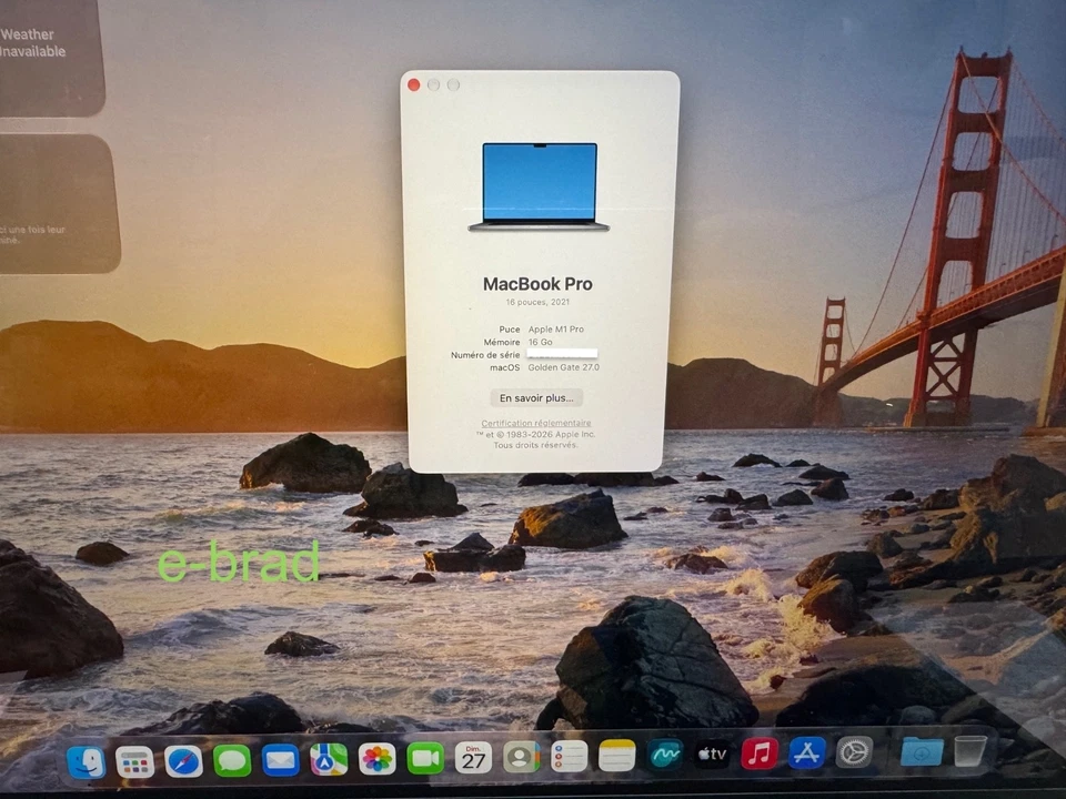 Apple MacBook Pro 16" M1 Pro · 16GB · 512GB, photo 4 sur 5