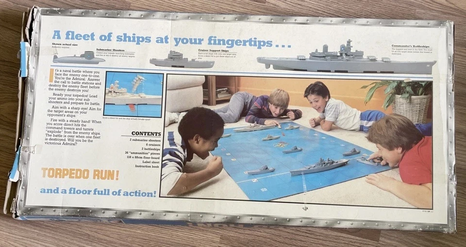Torpedo Run Game MB Games 1987 Submarine Attack Game Vintage Complete - Image 2 of 4