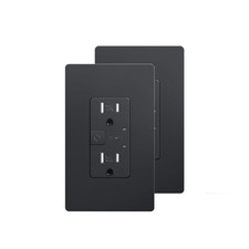 Smart in-Wall Outlet with 2 Individually Controlled Outlets, Tamper Resistant...