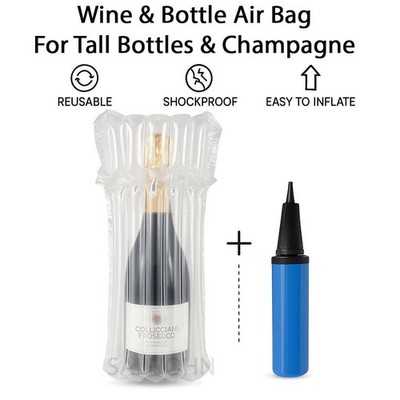 Aufblasbarer Weinflaschen-Airbag   für große Flaschen & Champagner   inklusive Pumpe UK
