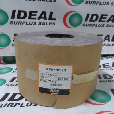 ARC ABRASIVES 75315 Handy Rolls 6x50 Yards-New In Box
