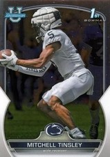 Mitchell Tinsley 2022 Bowman University Chrome #72 Penn State Nittany Lions