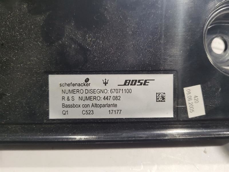 Maserati Quattroporte 03-12 Sub Box and Woofer Speaker BOSE OEM 04 05 06 07 M139