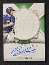 2021 Topps Definitive Collection Brandon Lowe Auto Relic/25