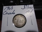 Canada 1963 -  10 Cent Dime Canadian Coin - 80% Silver - ASW 0.06 Oz