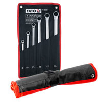 Yato RingschlüSsel – Set 6 - Teilig Mit Ratsche 8-19Mm Crv-Stahl YT-50385