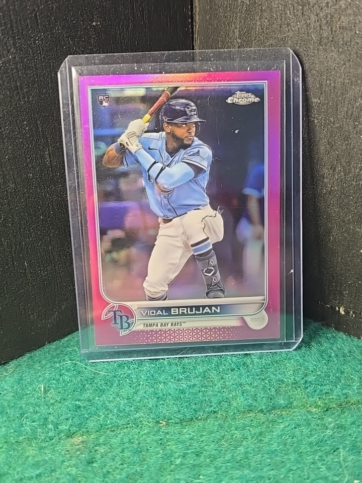 2022 Topps Chrome Vidal Brujan  Pink Refractor  #134 Tampa Bay Rays