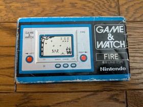 NINTENDO GAME AND & WATCH Fire RC-04 w/ BOX Manual 1980 JAPAN