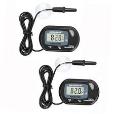 2 Pack Aquarium Thermometer, Fish Tank Thermometer, Digital Temperature Test,