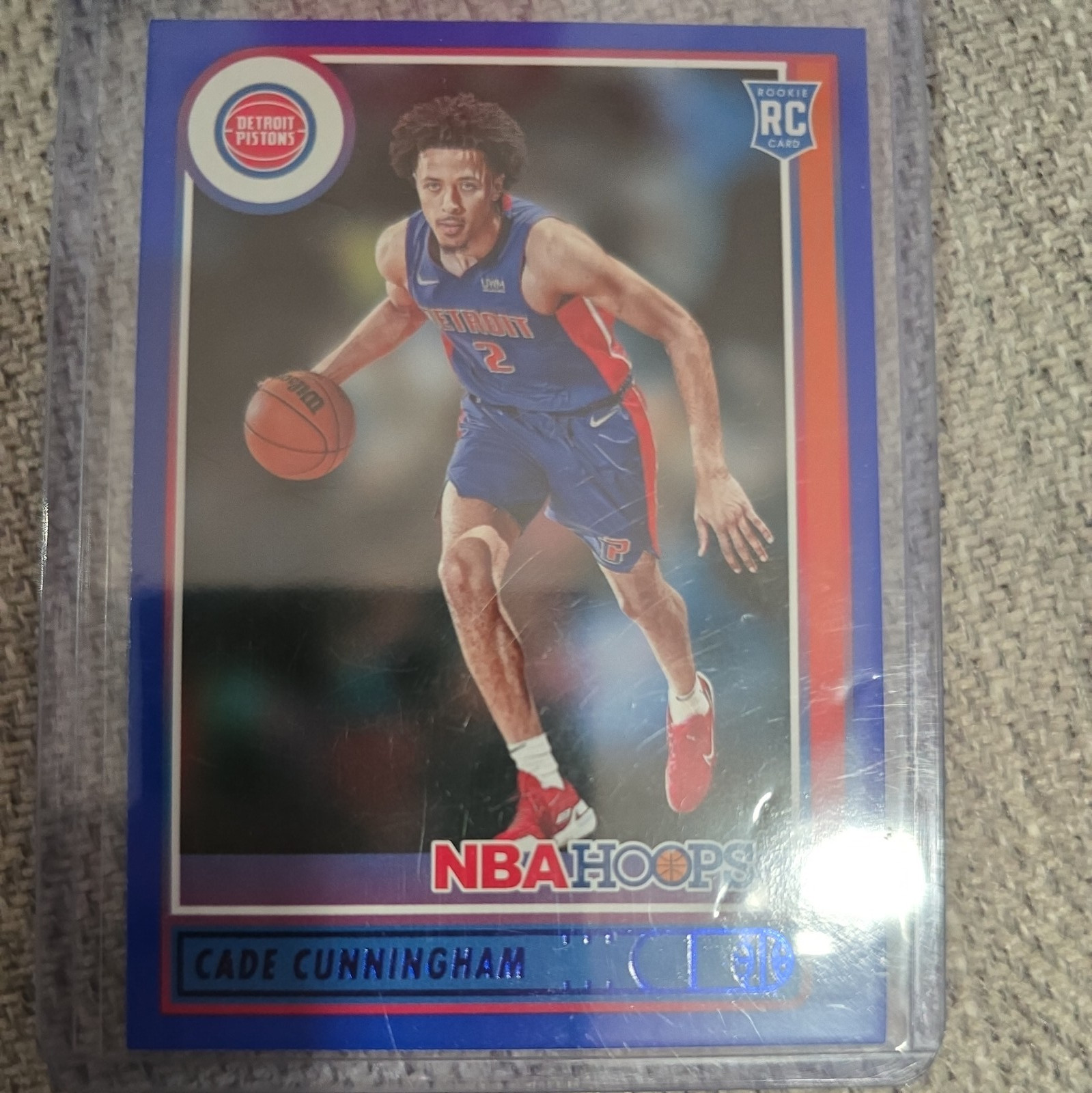 2021-22 Panini NBA Hoops Blue Cade Cunningham #201 Rookie 
