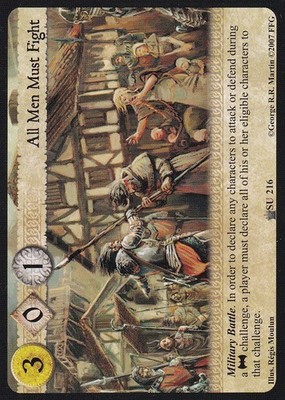 All Men Must Fight - Five Kings - A Game of Thrones CCG
