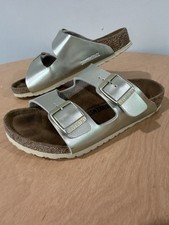 BIRKENSTOCK ARIZONA KIDS Size 31 US Kids 13-13.5 Champagne Gold