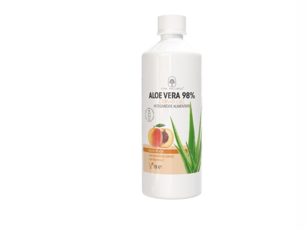 Aloe Vera Etna Wellness 98% Pesca: Il Detox Naturale Bruciagrassi - 1