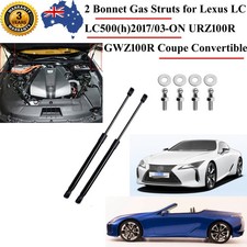 2 Front Bonnet Hood Gas Struts for Lexus LC500 LC500h 2017-ON Coupe Convertible
