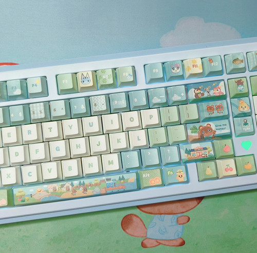 Animal Crossing Keycaps SOA Cherry PBT Dye-sub 138 Keys for Cherry MX Keyboard - 第 14/22 張圖片