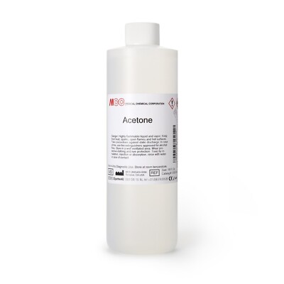 MCC Chemistry Reagent Acetone Alcohol Solvent 16 oz. Bottle, 100B-16OZ