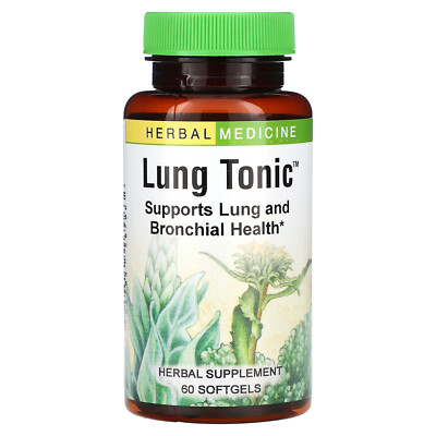 Herbs Etc  Lung Tonic Alcohol Free 60 Fast-Acting Softgels Alcohol-Free