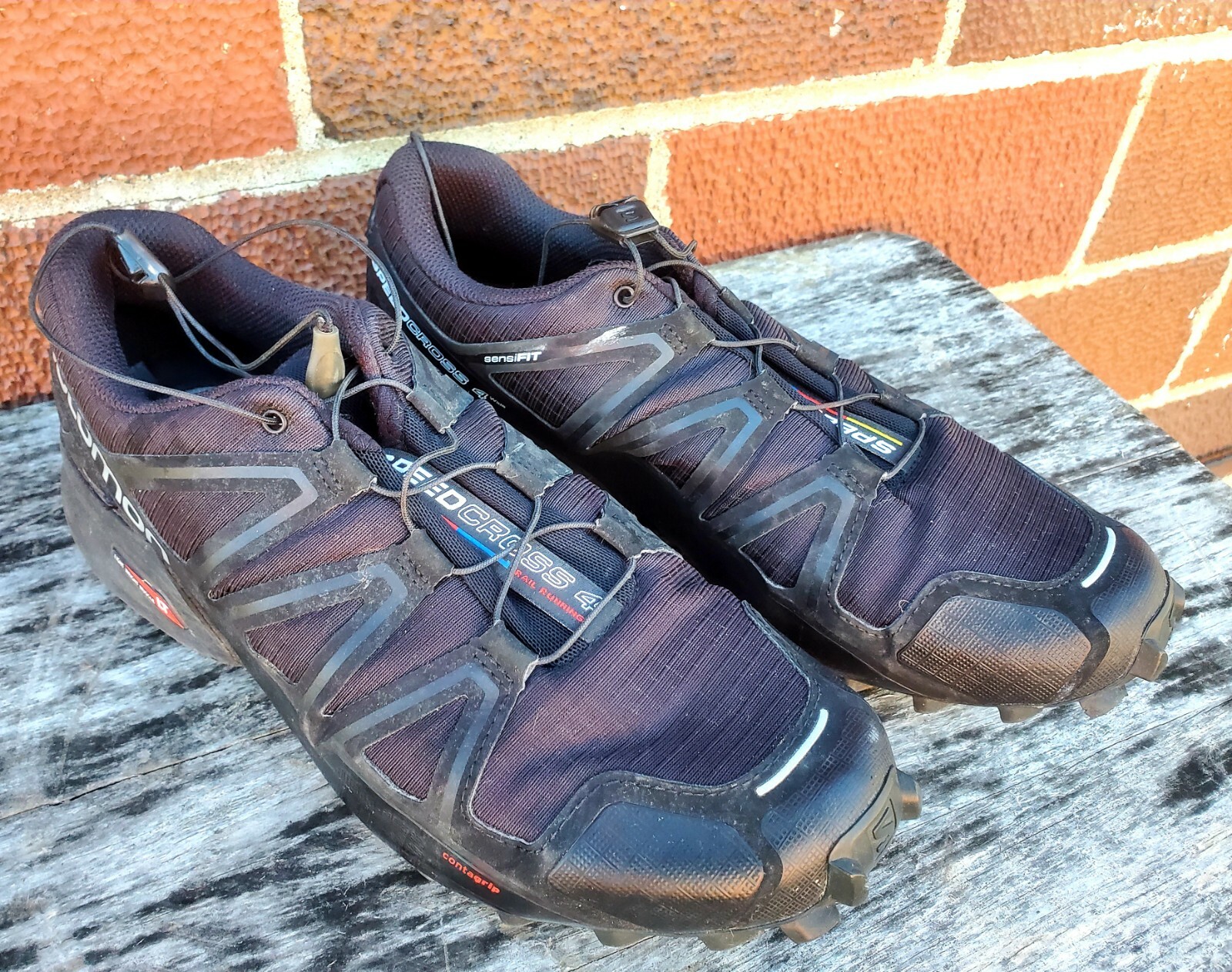 Salomon Speedcross 4 Trail Running Shoes Men Black Size 9 | eBay