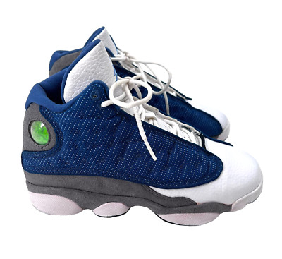 Nike Air Jordan Flint 13 Retro French Blue/Flint Grey Sneakers Size 6Y - 2010