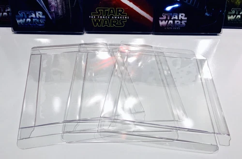 50 STEELBOOK Box Protectors  Custom Made  Sleeves / Slipcovers / Plastic Cases