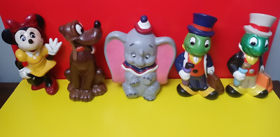 Walt Disney Standing Set Mini/Dumbo Lot Of 5 Figures Mixes Marked 