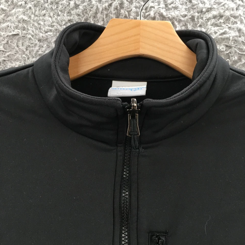 Moletom Columbia Omni-Shield feminino com zíper grande preto gola simulada manga longa - Imagem 4 de 4