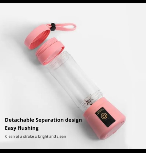 Mini Blender and Portable Juicer Cup USB Rechargeable Smoothies Mixer PNK - PPL - Picture 5 of 6