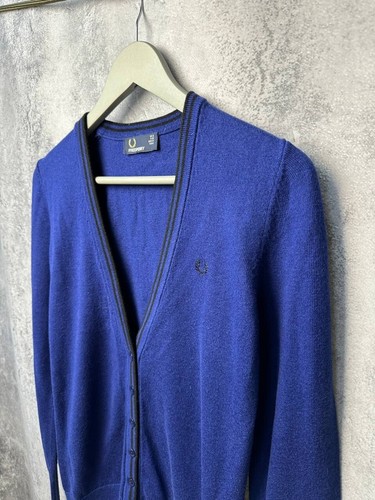 Cárdigan Fred Perry suéter tejido de lana con botones para mujer talla XS-S - Imagen 6 de 14
