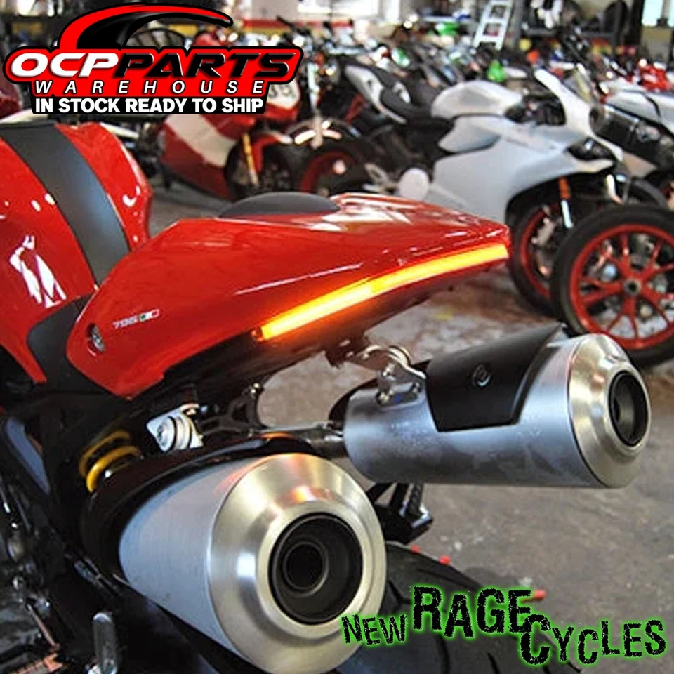 ¡NUEVO! Nuevo kit eliminador de guardabarros Rage Cycles para Ducati Monster 696 2008-2014 Foto 2 de 4