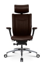 Bürostuhl Drehstuhl Schreibtischstuhl Wagner Titan Limited S Leder dunkelbraun